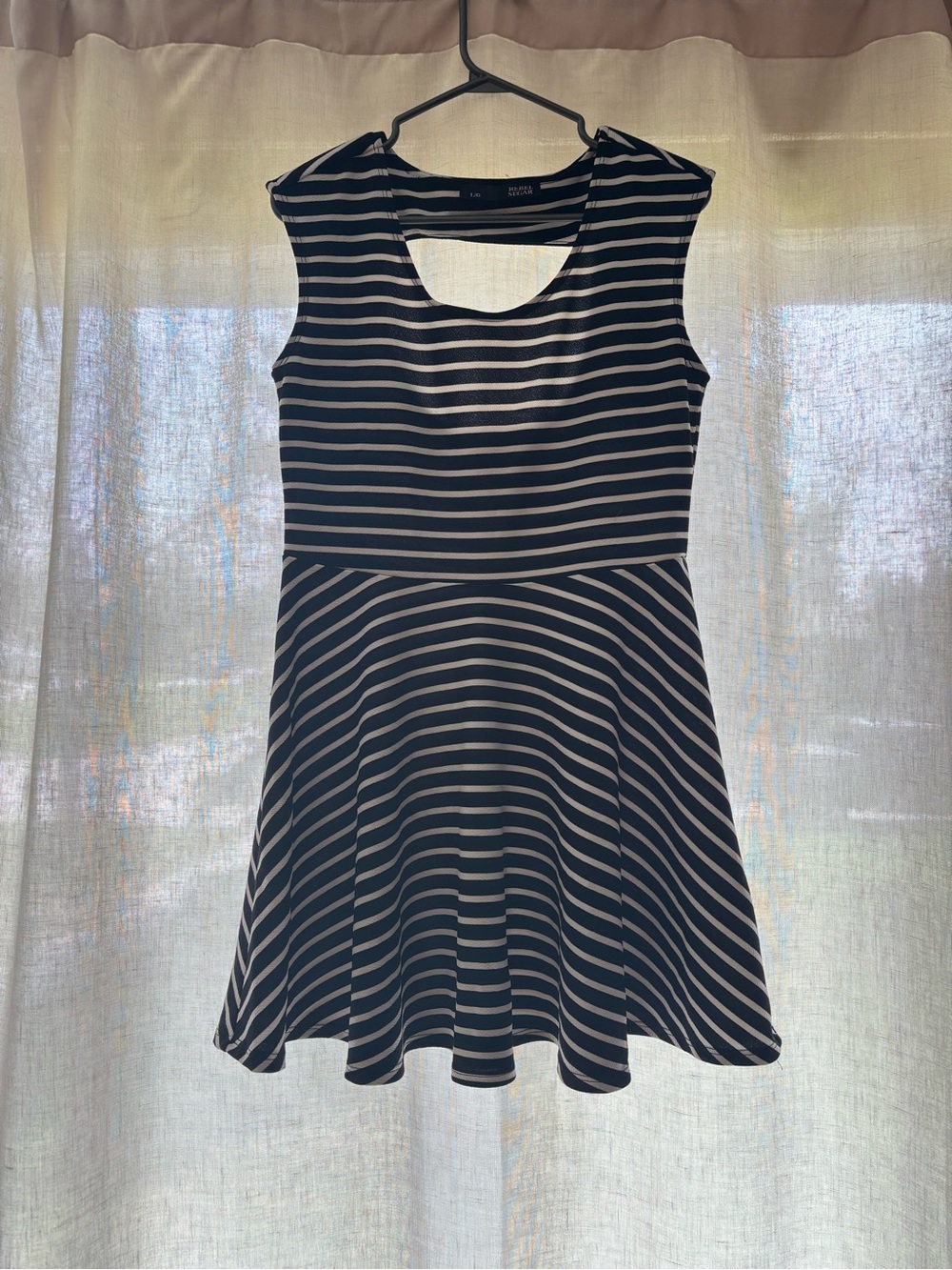 Rebel Sugar Black & White Striped Dress